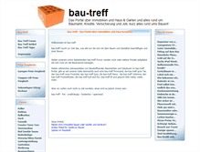 Tablet Screenshot of bau-treff.de